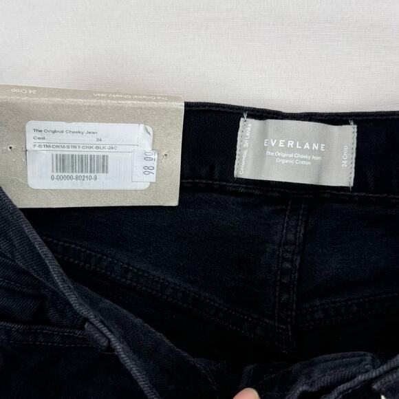 Everlane Jean Womens 24 Washed Black The Original Cheeky Straight Leg - Picture 4 of 12